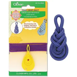 Clover Asian Teardrop Knot Template, Button Knot, #8502