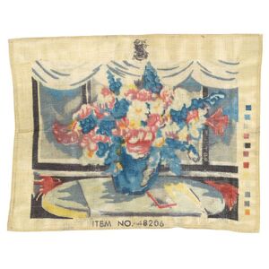 VASE OF FLOWERS Tapestry Design Printed On Canvas #48206