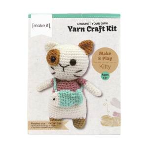 KITTY - Crochet Your Own Yarn Craft Kit, Make &amp; Play