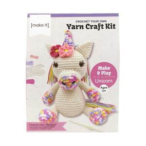 UNICORN - Crochet Your Own Yarn Craft Kit, Make &amp; Play