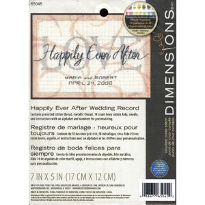 HAPPILY EVER AFTER Counted Cross Stitch Kit 7&quot; x 5&quot; 65045