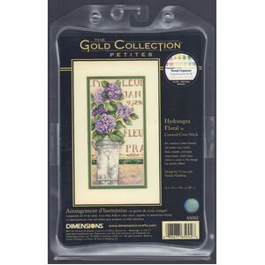 HYDRANGEA FLORAL Counted Cross Stitch Kit 10 x 20cm, 65092