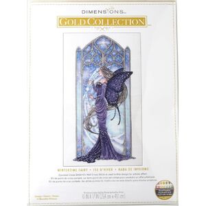 Dimensions WINTERTIME FAIRY Counted Cross Stitch Kit, 70-09618, Gold Collection