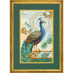 ROYAL PEACOCK Counted Cross Stitch Kit, 70-35339