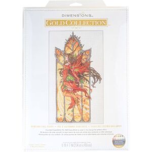 DANCING FALL FAIRY Counted Cross Stitch Kit, 70-35429, Gold Collection