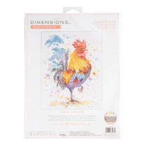 ROOSTER Counted Cross Stitch Kit 9&quot; x 12&quot;, 70-35432