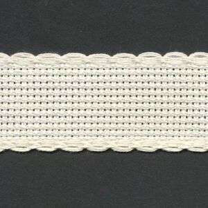 CREAM 25mm Wide 14 Count Aida Band (7002-3), Priced per Metre