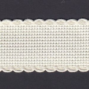 CREAM 30mm Wide 14 Count Aida Band (7003-3), Priced per Metre