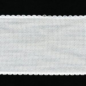 ANTIQUE WHITE 80mm Wide 14 Count Aida Band (7008-11), Priced per Metre