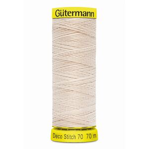 Deco Stitch 70, #802 CREAM 70m Silky Topstitch Thread