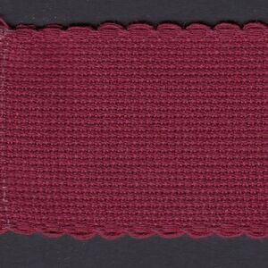 BURGUNDY 50mm Wide 14 Count Aida Band (7107-9060), Priced per Metre