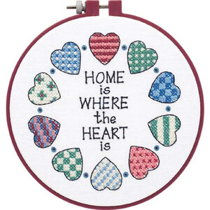 Dimensions HOME AND HEART Stamped Embroidery Kit, 72408