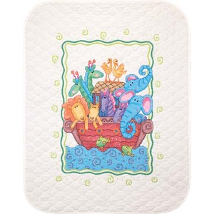 Dimensions NOAH&#39;S ARK QUILT Stamped Cross Stitch Kit, 73125