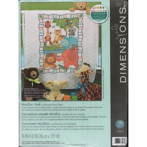 Dimensions MODZOO QUILT Stamped Cross Stitch Kit, 73507