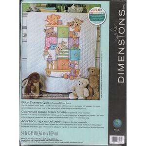 Dimensions BABY DRAWERS QUILT Stamped Cross Stitch Kit, 73537