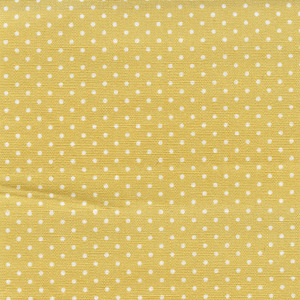 Micro Dot White on Yellow 110cm Wide Cotton Fabric