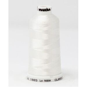 Madeira Classic Rayon 40, #1003 CREME WHITE 1000m Embroidery Thread