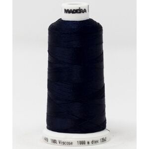 Madeira Classic Rayon 40, #1043 NAVY 1000m Embroidery Thread