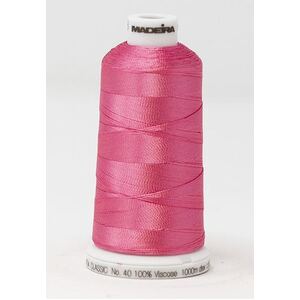 Madeira Classic Rayon 40, #1108 PINK CARNATION 1000m Embroidery Thread