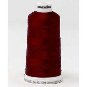 Madeira Classic Rayon 40, #1238 SANGRIA 1000m Embroidery Thread