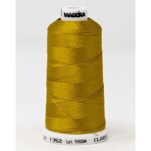 Madeira Classic Rayon 40, #1352 OLD GOLD 1000m Embroidery Thread