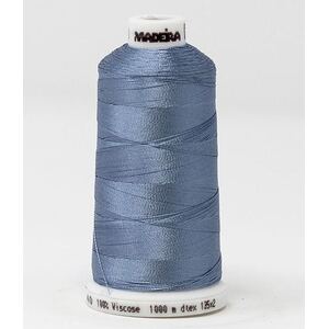 Madeira Classic Rayon 40, #1360 DUSTY BLUE 1000m Embroidery Thread