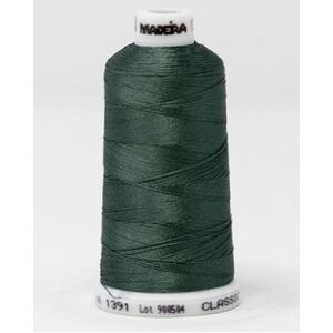 Madeira Classic Rayon 40, #1391 SPRUCE GREEN 1000m Embroidery Thread