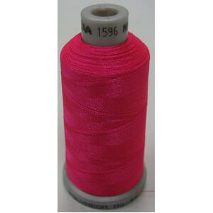 #1596 FLURO DEEP PINK 1000m Madeira Polyneon 40 Embroidery Thread