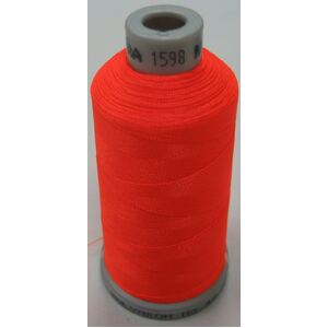 #1598 FLURO BRIGHT ORANGE 1000m Madeira Polyneon 40 Embroidery Thread