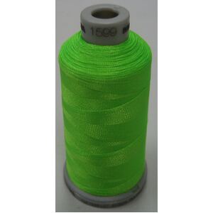 #1599 FLURO BRIGHT GREEN 1000m Madeira Polyneon 40 Embroidery Thread