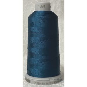 #1891 TEAL VELVET 1000m Madeira Polyneon 40 Embroidery Thread