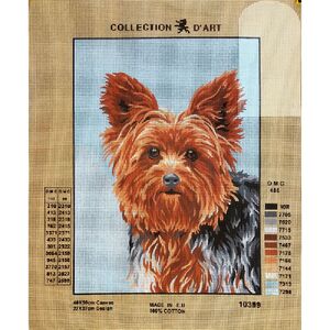 TERRIER Tapestry Design Printed On Canvas #10399