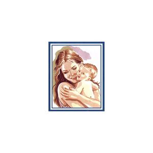 Mother &amp; Child Tapestry Design Printed On Canvas #6217