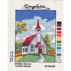 CHURCH Tapestry Design Printed On Canvas #S1418.08