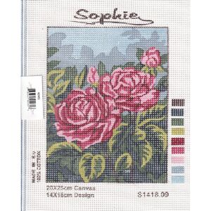 ROSES Tapestry Design Printed On Canvas #S1418.09