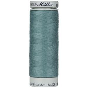 Mettler Seracycle, #1214 VINTAGE BLUE 200m 100% Recycled Polyester Thread