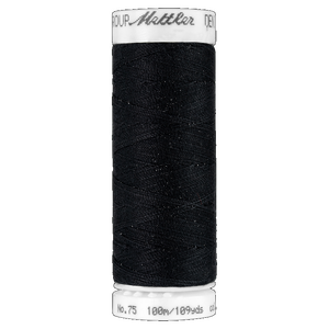 Mettler #4000 BLACK Denim Doc 100m Sewing Thread for Denim Fabrics