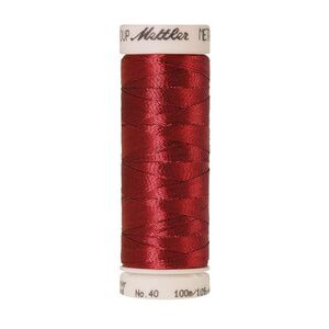 Mettler Metallic 40, #1723 BRIGHT RUBIN Embroidery Thread 100m