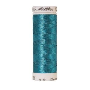 Mettler Metallic 40, #4101 BRIGHT TURQUOISE Embroidery Thread 100m