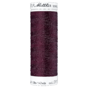 Mettler Seraflex 120, #0111 BEET RED 130m Elastic Sewing Thread