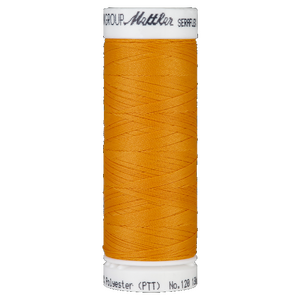 Mettler Seraflex 120, #0122 PUMPKIN 130m Elastic Sewing Thread