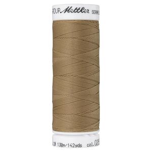 Mettler Seraflex 120, #0285 CARAMEL CREAM 130m Elastic Sewing Thread