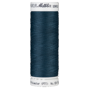 Mettler Seraflex 120, #0485 TARTAN BLUE 130m Elastic Sewing Thread