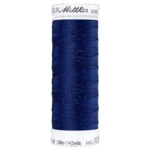 Mettler Seraflex 120, #0825 NAVY 130m Elastic Sewing Thread
