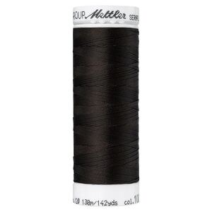 Mettler Seraflex 120, #1002 VERY DARK BROWN 130m Elastic Sewing Thread