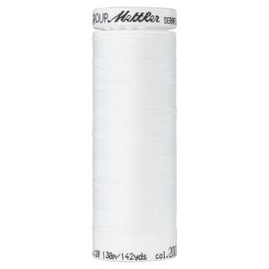 Mettler Seraflex 120, #2000 WHITE 130m Elastic Sewing Thread