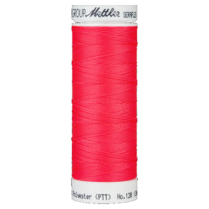 Mettler Seraflex 120, #8775 VIVID CORAL 130m Elastic Sewing Thread