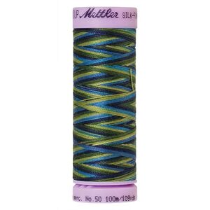 Mettler Silk-Finish Cotton Multi 50, #9815 LAKESIDE VIEW 100m Cotton Thread