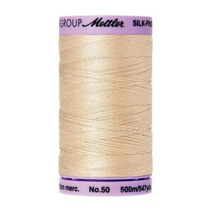 Mettler Silk-finish Cotton 50, #1000 EGGSHELL 500m Thread (Old #0001)