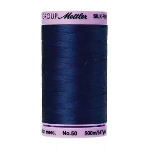 Mettler Silk-finish Cotton 50, #1304 IMPERIAL BLUE 500m Thread (Old #0675)